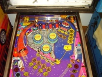 Image # 65536: World Defender Upper Playfield 
(Serial number 6521.)