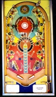 Image # 8024: Boomerang Playfield 
(The captive balls are missing from this playfield.)
