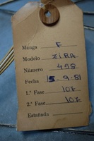 Image # 60169: Zira Production Tag 
(Serial number 458.)