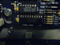 Image # 40603: Pinball Magic Driver Board - Detail 
('PINBALL ROCKS' is screen-printed onto the PCB.)