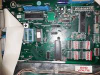 Image # 78691: F1 Grand Prix Inside Backbox - MPU Board 
(Playfield serial number 9796.)