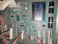 Image # 78692: F1 Grand Prix Inside Backbox - Solenoid Regulator Board 
(Playfield serial number 9796.)