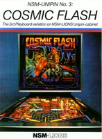 Image # 3535: Cosmic Flash Export Flyer - Front 
(NSM-Lions was the name used for worldwide advertising.)