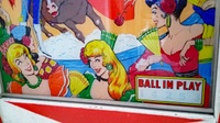 Image # 71987: Bullfight Backglass - Detail 
(Serial number BF-1698.)