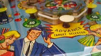 Image # 71993: Bullfight Playfield - Detail 
(Serial number BF-1698.)