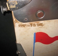 Image # 71999: Bullfight Cabinet - Serial Number 
(Serial number BF-1698.)