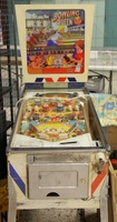 Image # 71673: Bowling Queen Cabinet - Front View 
(The billiard balls shown in the backglass animation unit are the wrong balls for this game.)