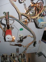 Image # 40333: Navajo Under Playfield - Detail 
(The green insert does not have a lamp socket wired to it.)