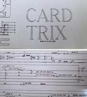 Image # 69492: Card Trix Schematic Model Number 
(Model 300 is seen. A section of the schematic is included to show the Italian lire coinage.)