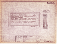 Image # 79024: Miss Cue T Instruction and Score Card - Drawing SK81-5