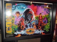 Image # 28583: Congo Autographed Backglass 
(Signed by actor Ernie Hudson, who starred in the movie.)