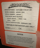 Image # 75021: Airborne Model and Serial Numbers