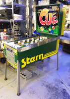 Image # 77829: Cue Cabinet - Full View 
(There is no serial number behind the cupholder shown here, nor anywhere else on/in this game.)