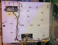 Image # 77832: Cue Backbox Insert - Reverse 
(The right side of the insert is in the shadow of the backbox, blocking the purple overhead ceiling light from coloring that area.)