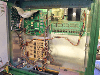 Image # 77834: Cue Inside Backbox 
(The battery on the MPU board is a replacement.)