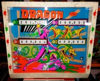 Image # 64613: Dragon Backglass 
(Serial number 00938.)