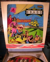 Image # 56777: Buccaneer Sample - Backglass 
(Serial number 01080 S.)