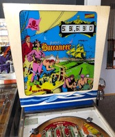Image # 74082: Buccaneer Sample - Backglass 
(Serial number 01001 S.)