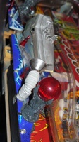 Image # 55843: Scared Stiff Playfield - Detail 
(Coffin, flash lamp, and dome. Serial number 52048101521.)