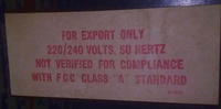 Image # 55852: Scared Stiff Export Sticker 
(Serial number 52048101521.)