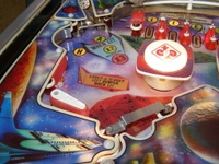 Image # 36489: Halley Comet Upper Playfield - Detail