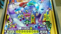 Image # 70208: Halley Comet Middle Playfield - Alternate Plastics 
(The center playfield spinning target is missing from this game.)