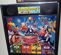 Image # 70944: Bugs Bunny's Birthday Ball Prototype Game - Backglass 
(Serial number X600006.)