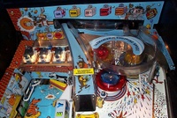 Image # 70945: Bugs Bunny's Birthday Ball Prototype Game - Upper Playfield 
(Serial number X600006.)
