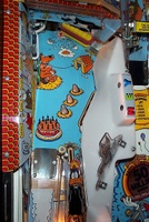 Image # 70948: Bugs Bunny's Birthday Ball Prototype Game - Playfield - Detail 
(Serial number X600006.)
