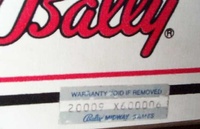 Image # 70956: Bugs Bunny's Birthday Ball Prototype Game - Serial Number 
(Serial number X600006.)