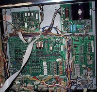 Image # 70957: Bugs Bunny's Birthday Ball Prototype Game - Inside Backbox 
(Serial number X600006.)