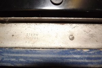 Image # 67053: Cosmic Princess Stern Part Number 
(The black cardholder is partly shown. Serial number 10433.)