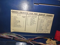 Image # 67055: Cosmic Princess Self Test Chart 
(Serial number 10433.)