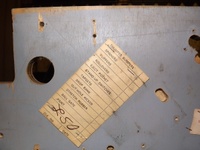 Image # 67059: Cosmic Princess Stripped Playfield - Checklist 
(The checklist is undated and signed by initials LSO.)