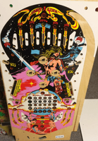 Image # 75746: Miss World NOS Playfield - Transparent Inserts 
(This playfield was identified to us as New Old Stock.)