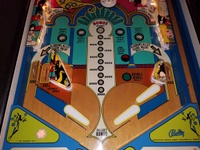 Image # 72245: Aladdin's Castle Illuminated Lower Playfield 
(Backbox serial number is 2317. Lower cabinet serial number is 4650 or 4850.)