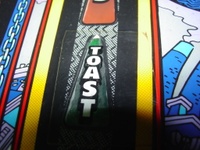 Image # 29714: Junk Yard Prototype Playfield Insert Detail 
(Note the Modified Insert Label)