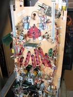 Image # 14518: Medieval Madness Prototype Playfield Underside 
(From prototype playfield #13)