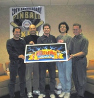 Image # 27664: Medieval Madness Design Team 
(Dan Forden, John Youssi, Brian Eddy, Lyman Sheats, and Greg Freres.)