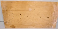 Image # 70327: Medieval Madness Right Ramp Prototype Mold 
(This solid wood tool was used to prototype thermoform the right plastic ramp (part number 03-9680.8). It measures approximately 24 x12 x 9 inches including the wood base.)