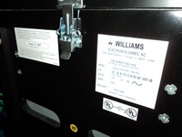 Image # 47649: Cirqus Voltaire Sample Game - Outside Cabinet Serial Number 
(Serial number 53362100065. Date of Manufacture Aug 12, 1997. )