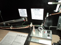 Image # 47648: Cirqus Voltaire Sample Game - Inside Cabinet Serial Number 
(The inside cabinet walls were repainted in the same original color. Serial number 53362100065. Date of Manufacture Aug 12, 1997. )