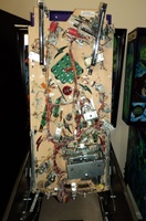 Image # 47645: Cirqus Voltaire Sample Game - Under Playfield 
(The inside cabinet walls were repainted in the same original color. Serial number 53362100065. Date of Manufacture Aug 12, 1997. )