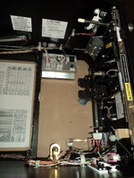 Image # 47647: Cirqus Voltaire Sample Game - Inside Cabinet 
(The inside cabinet walls were repainted in the same original color. Serial number 53362100065. Date of Manufacture Aug 12, 1997. )
