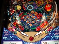 Image # 47635: Cirqus Voltaire Sample Game - Illuminated Lower Playfield 
(Serial number 53362100065. Date of Manufacture Aug 12, 1997. )