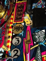 Image # 47637: Cirqus Voltaire Sample Game - Playfield - Detail 
(Serial number 53362100065. Date of Manufacture Aug 12, 1997. )