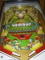 Image # 24315: Tic & Toc Playfield 
(The cardholder is not original to this game.)