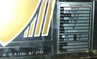 Image # 67364: Atleta Manufacturer Plate 
(Serial number 0102.)