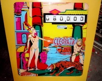 Image # 31221: Cleopatra Backglass 
(The backbox has been repainted.)