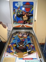 Image # 46098: The Best Jump Cabinet - Front View 
(The outlanes on this game were blocked by the owner to extend playing time.)
